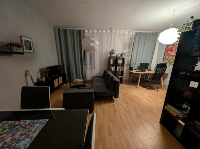 Große möblierte 1 Zimmer Wohnung mit separater Küche und Balkon