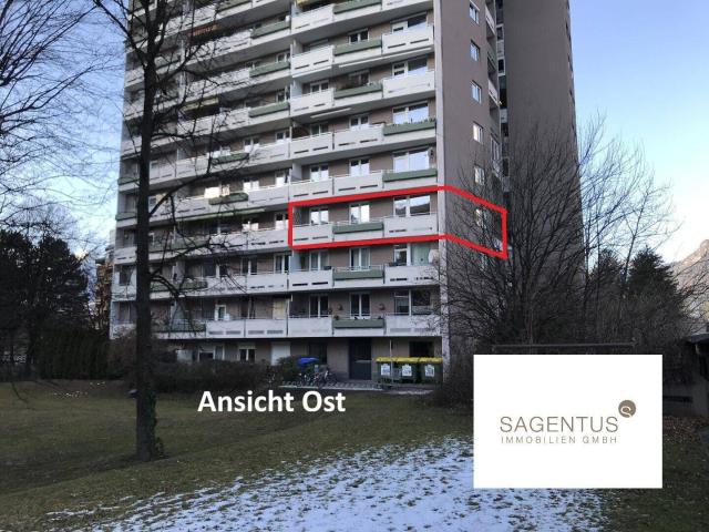 Große und sehr gut eingeteilte 3 Zimmer Wohnung mit zwei Balkonen in Innsbruck zu kaufen