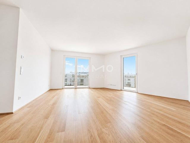 Großer Balkon. Guter Preis. Grünes Wohnen. 3 Zimmer Neubau in 1210 Wien