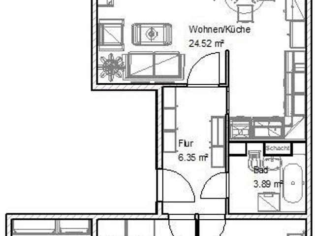 Großer, komfortabler Balkon!