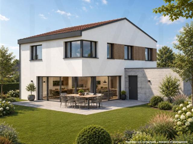 Großes neues freistehendes Haus