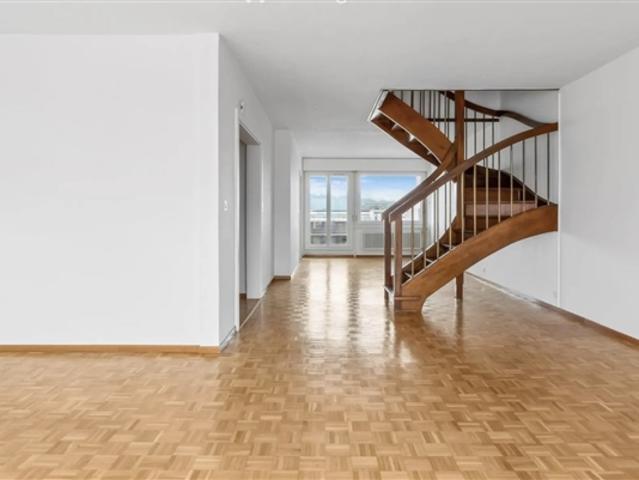Großes Doppelhaus mit sechs Zimmern und Panoramablick in Onex