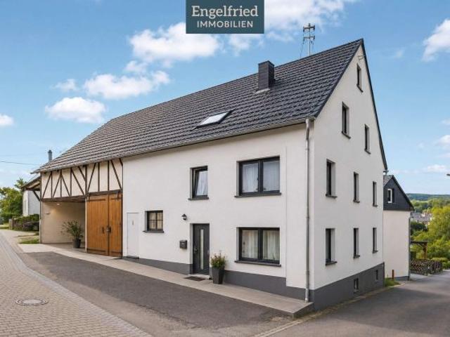 Großes Einfamilienhaus mit Nebengebäuden auf großem Grundstück