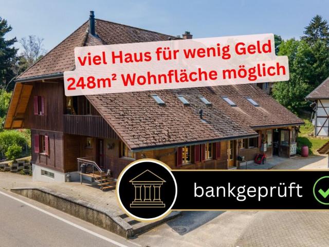 Grosses, renoviertes Haus mit Baulandreserve und sehr vielen Nutzungsmöglichkeiten