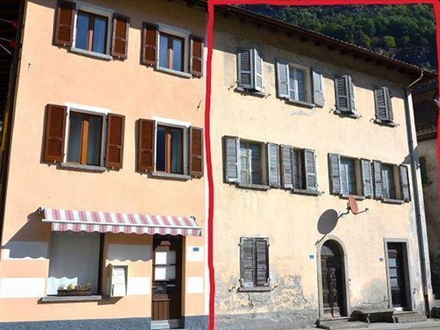 Grosses Tessiner Haus zum Renovieren auf 3 Etagen mit Nebengebäude, zentral und sonnig gelegen