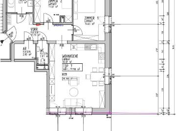 Großharras | Geförderte 3 Zimmer Mietwohnung | Top 7 | 1. OG