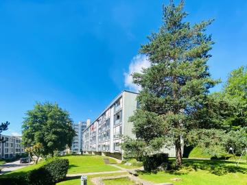 Grossräumige, helle Wohnung mit Balkon und herrlicher Aussicht
