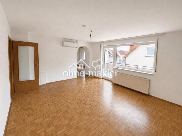 Großzügige 4 Zimmer Wohnung mit Tageslichtbad in Neuberg Ravolzhausen mit Klimaanlage