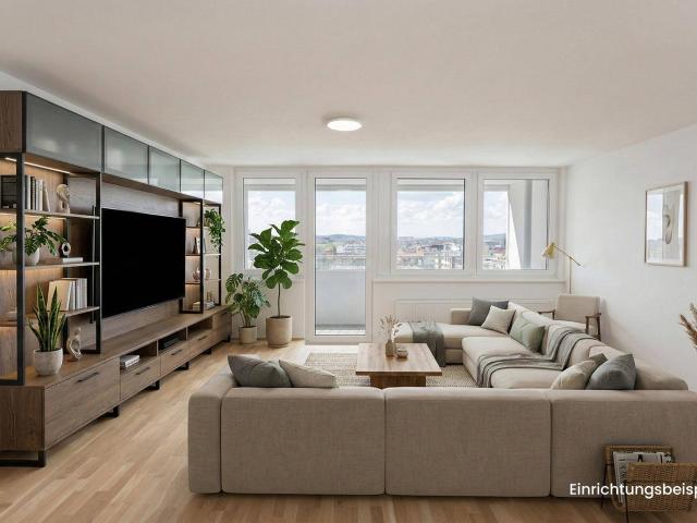 Großzügige 4 Zimmer Eigentumswohnung in 1110 Wien mit traumhaftem Ausblick Erstbezug nach Sanierung!