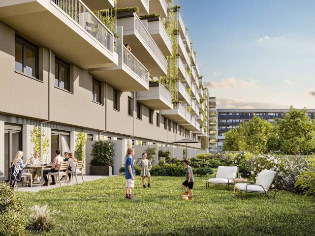 Großzügige 4 Zimmer Erdgeschossmaisonette mit Balkon, Garten und Büro Top 2/02+A