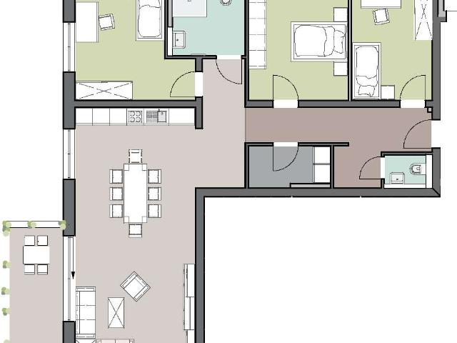 großzügige 4 Zimmer Erdgeschosswohnung mit Terrasse