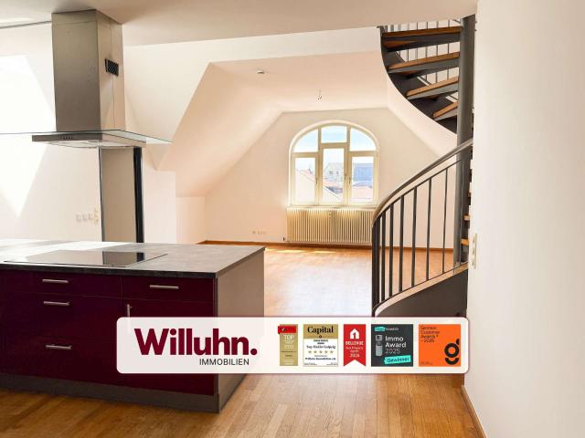 Großzügige 150 m² Maisonette Wohnung im Lipsia Haus – EBK | Dachterrasse | Bad en Suite