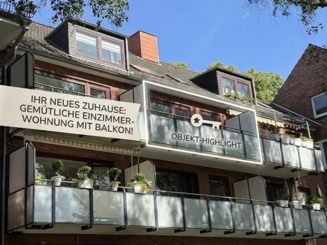 Großzügige 1 Zimmerwohnung mit 12m² Süd Westbalkon Courtagefrei!