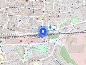 Großzügige 2 Zi Mietwohnung mit Garage! im 2. Obergeschoß, direkt ! in der City von Lippstadt !
