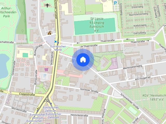 großzügige 2 Zimmer Wohnung mit Balkon und EBK in Leipzig / Eutritzsch