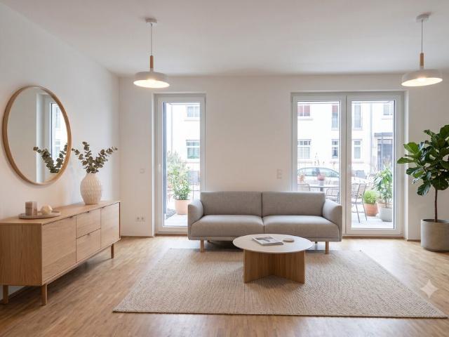Großzügige 2 Zimmer Wohnung mit EBK, 2 Terrassen und Stellplatz in der Neustadt