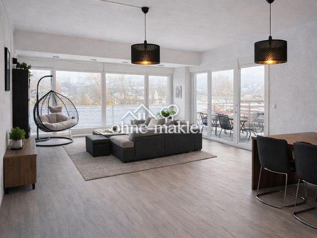 Großzügige 2 Zimmer Wohnung mit großer Terrasse und Weitblick