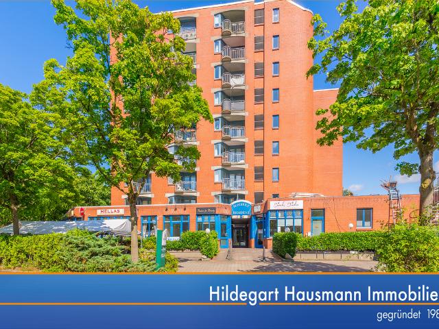 Großzügige 2 Zimmer Wohnung mit Südloggia und Parkblick in zentraler Lage von Garstedt: Hausmann Makler
