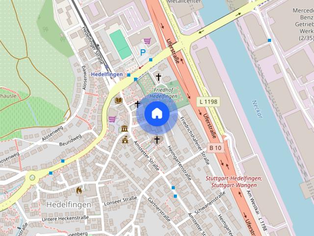 Großzügige 2 Zimmer EG Wohnung mit großem Balkon & toller Ausstattung in Stuttgart Rohracker