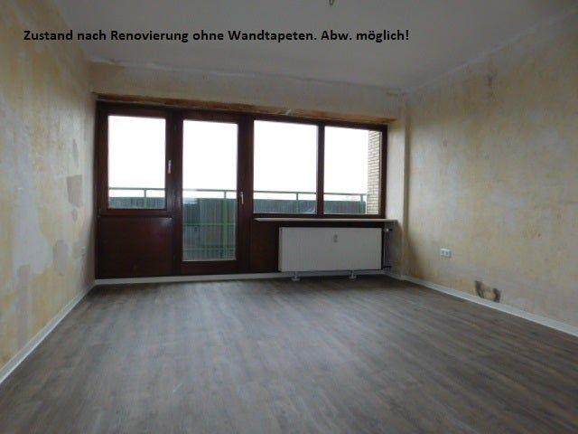 Großzügige 2 Zimmerwohnung mit modernisiertem Bad und 2 Balkone. ohne Wandtapeten