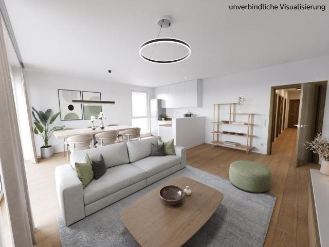 Großzügige 3 Zimmer Wohnung mit XXL Balkon im 1.OG Neubau Tiefgarage Fahrstuhl!