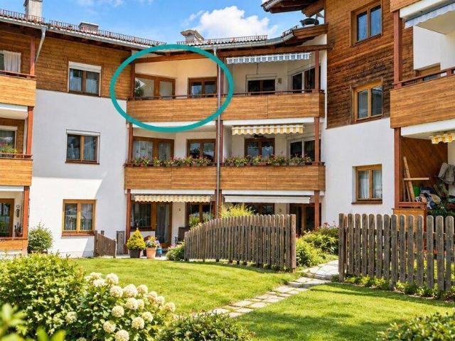 Großzügige 3 Zimmer Wohnung mit zwei Balkonen und Tiefgaragenplatz in Niederau