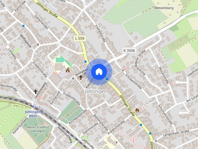 Großzügige 3 1/2 Zimmerwohnung mit großem Südbalkon in Walzbachtal Jöhlingen!