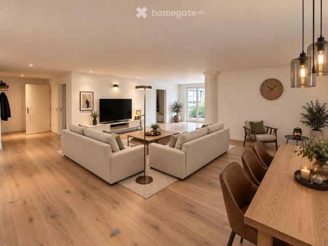 Großzügige 3.5 Zimmer Erdgeschosswohnung mit Wintergarten und grossem Sitzplatz