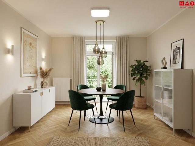 großzügige 3,5 zimmer wohnung mit separatem essbereich und tiefgaragenplatz