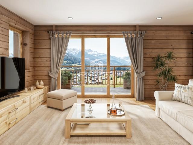 Grosszügige Volumen und sorgfältige Verarbeitung in diesem neuen Chalet!