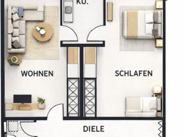 Großzügige Wohnung, stadtnah, inkl. Stellplatz PROVISIONSFREI