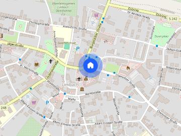 Großzügige Drei Zimmer Wohnung mit großem Balkon in zentraler Lage am Markt in Limbach