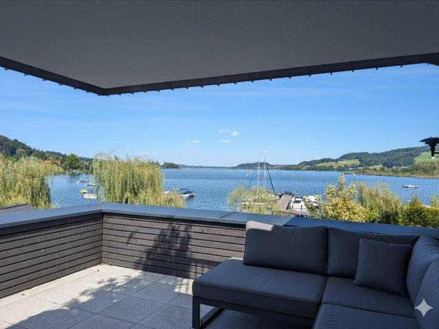 Großzügige Erstbezugs Terrassenwohnung mit Seezugang direkt am Obertrumer See!