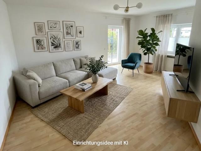 Großzügige, gut aufgeteilte2 Zimmer Wohnung mit möblierter Küche in Aspach