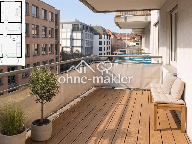 Großzügige & helle 3. Zi. Wohnung mit Balkon in Stuttgart West Toplage! *PROVISIONSFREI