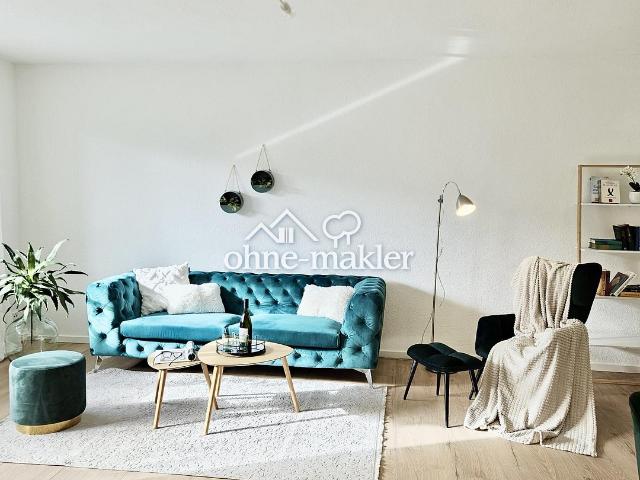 Großzügige, komplett modernisierte 2 Zimmer Wohnung mit Terrasse & Gartenzugang – provisionsfrei!