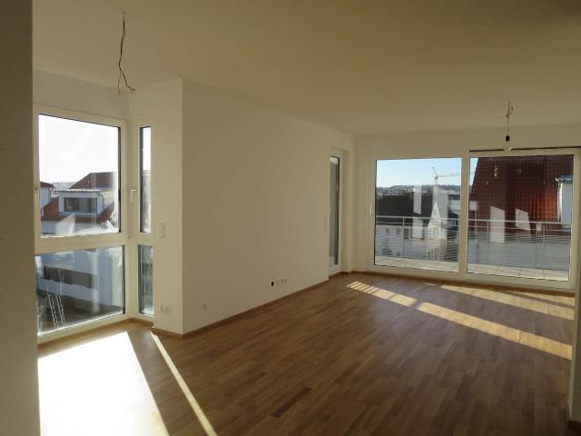Großzügige Maisonette mit weitem Blick von der Dachterrasse in Vaihingen an der Enz
