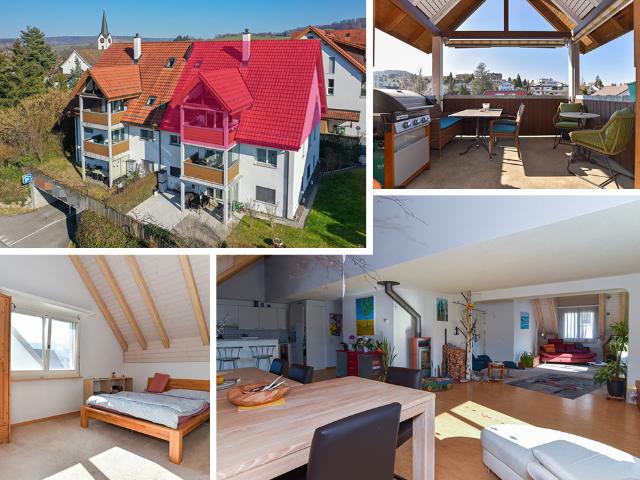 Grosszügige Maisonette Wohnung mit schöner Aussicht an zentraler Lage