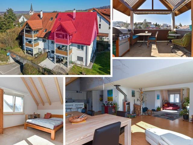 Grosszügige Maisonette Wohnung mit schöner Aussicht an zentraler Lage