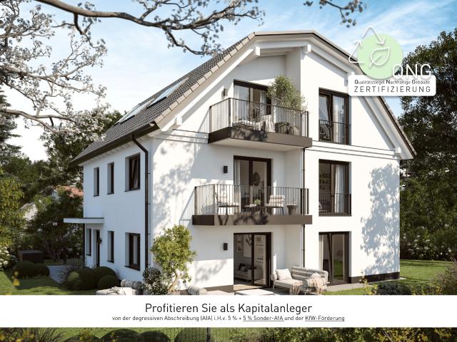 Großzügige NEUBAU Gartenwohnung mit taghellem Raum im wohnlich ausgebauten Souterrain inkl. 2. Bad