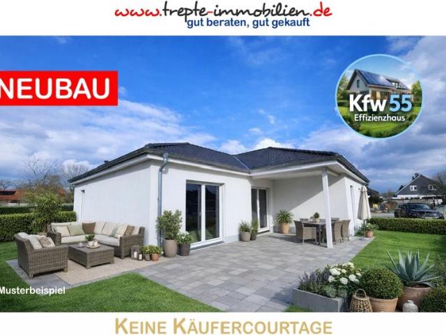 Großzügiger 144m² Winkelwalmdachbungalow * Energieeffizienzhaus Kfw 55