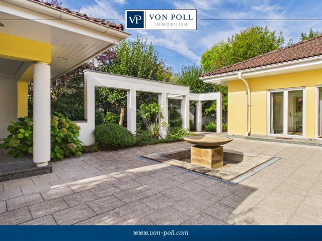 Großzügiger Bungalow in Feldrandlage mit exklusiv gestaltetem Außenbereich