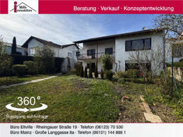Großzügiges Einfamilienhaus mit Terrasse und Balkon in schöner Ortsrandlage von Geisenheim Marienthal