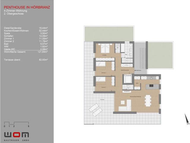 großzügiges Penthouse in Hörbranz