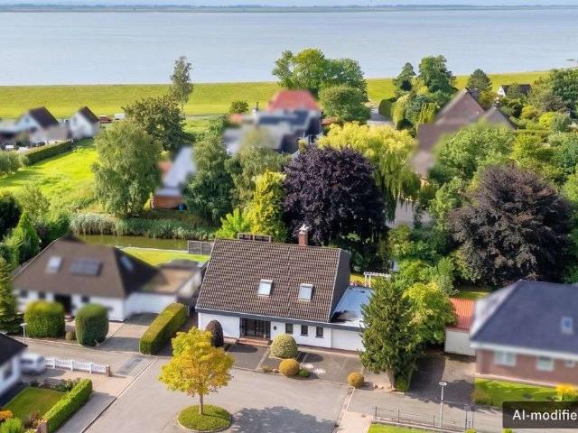 Großzügiges Wohnen am Fleet nahe dem Elbdeich