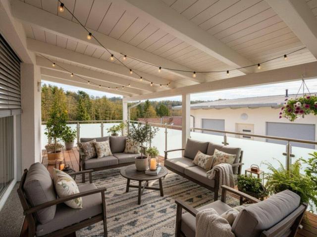 Graz Fölling/Mariatrost Neubau 3 Zimmerwohnung mit großer überdachter Dachterrasse und 2 Carportplätzen