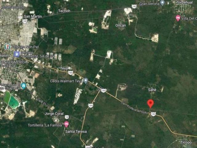 Gran Terreno Venta y Renta de 9 Has. sobre Carretera Mérida Cancun por Sahé