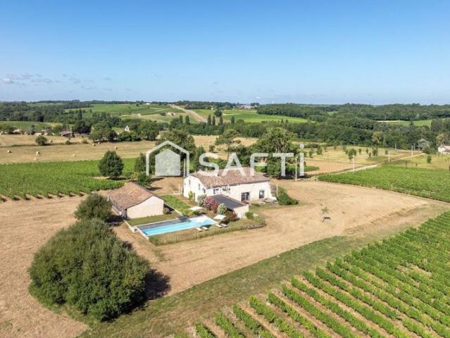 Grange d'exception rénovée avec vue panoramique, au coeur de l'Entre deux Mers