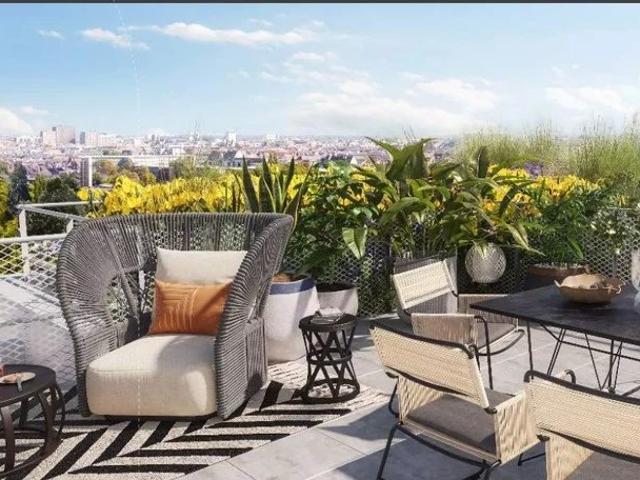 Grand 3 pièces avec terrasse neuf a Romainville