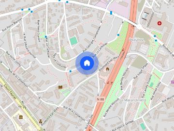 Grand T3 – 2 chambres – QUARTIER BEAULIEU Rue du Corbusier Saint Etienne